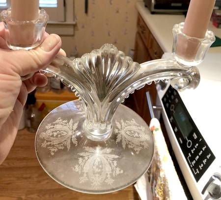 Blue Bell Double Light Candlestick