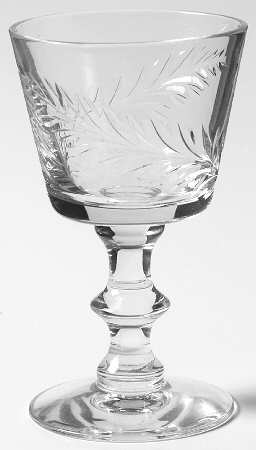 Bridal Band (2 Leaves) Wine Glass