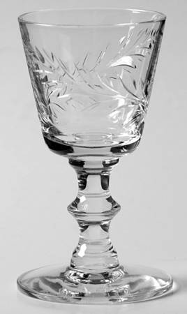 Bridal Band (2 Leaves) Cordial Glass