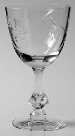 Budding Rose Wine Glass