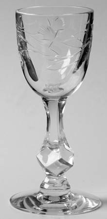 Budding Rose Cordial Glass