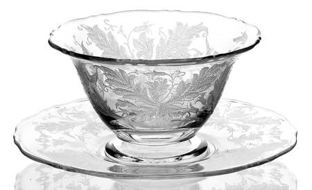 Cadena Clear Mayonnaise Bowl and Underplate