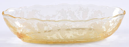 Cadena Amber (Mandarin Yellow) Pickle Dish