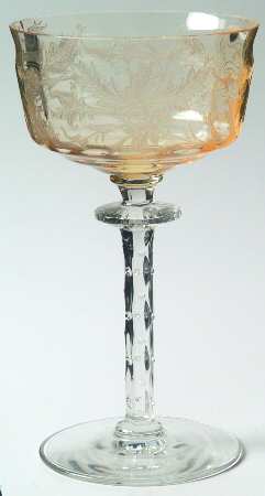 Cadena Amber (Mandarin Yellow) Champagne/Tall Sherbet