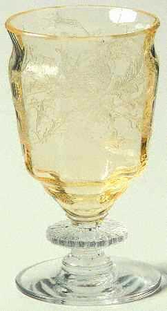 Cadena Amber (Mandarin Yellow) 2 Oz Footed Tumbler