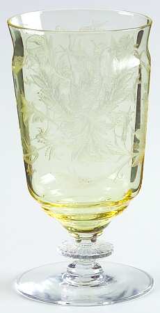 Cadena Amber (Mandarin Yellow) Footed Tumbler