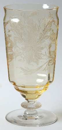Cadena Amber (Mandarin Yellow) 10 Oz Footed Tumbler
