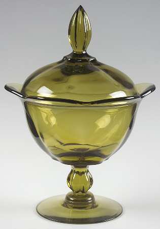 Canterbury Greenbriar Footed Candy Dish & Lid