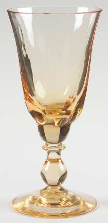 Canterbury II Amber Wine Glass