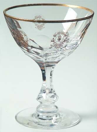 Chateau Remond (Gold Trim) Champagne/Tall Sherbet