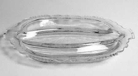 Cherokee Rose 12" Oval 3 Part Celery/Relish