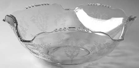 Cherokee Rose 12" Round Crimped Bowl