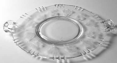 Cherokee Rose Handled Cake Plate