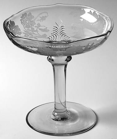 Coronet (Stem 2822) Round Compote (Height X Width)