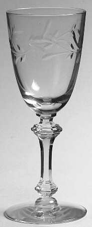 Courtship (Polished, Cut) Wine Glass