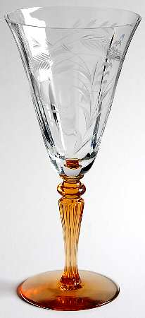 Cut 405 Amber and Clear by Tiffin-Franciscan