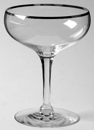 Dawn Clear (Stem 17690, Platinum Trim) Liquor Cocktail