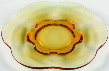 Desert Red (Amber, Heavy Crystal) 7" Salad Plate