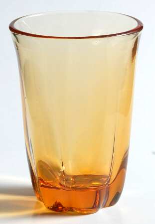 Desert Red (Amber, Heavy Crystal) Juice Glass