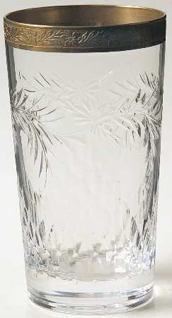 Dijon (Gold Encrusted) Highball Glass