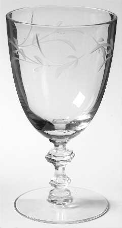 Elizabeth (Older, Gray Cut) Low Water Goblet