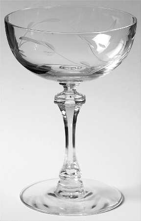Elizabeth (Older, Gray Cut) Champagne/Tall Sherbet