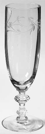 Elizabeth (Older, Gray Cut) Fluted Champagne