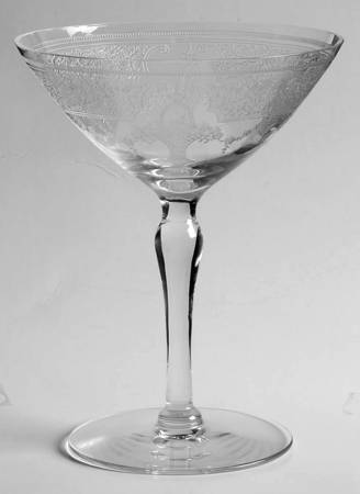 Elinor (Etched) Champagne/Tall Sherbet