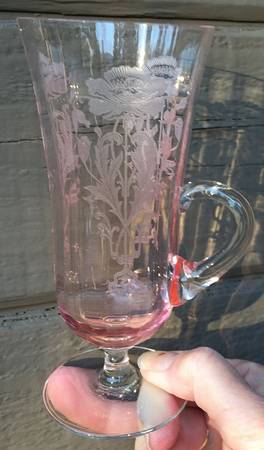 Flanders Pink (Stem 024-15024) Handled Tumbler