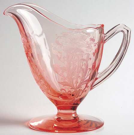 Flanders Pink (Stem 024-15024) Footed Creamer
