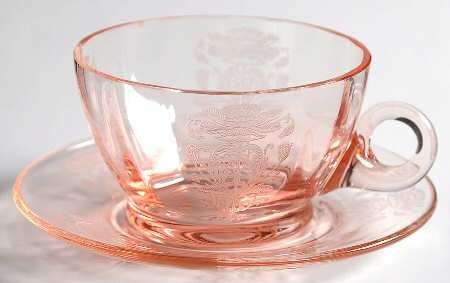 Flanders Pink (Stem 024-15024) Cup & Saucer Set