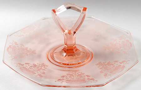 Flanders Pink (Stem 024-15024) Center Handle Tray