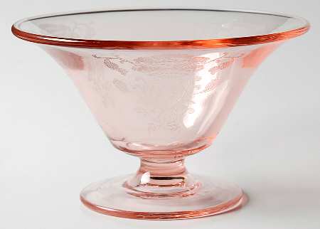 Flanders Pink (Stem 024-15024) Round Compote (Height X Width)