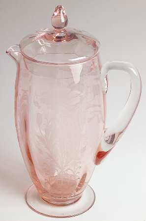 Flanders Pink (Stem 024-15024) 64 Oz Pitcher & Lid