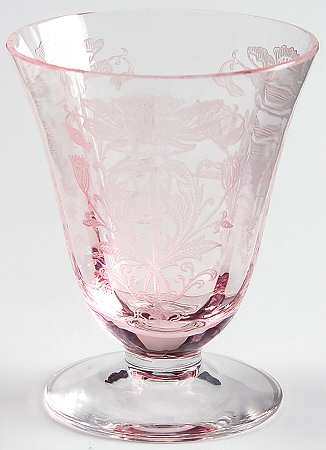 Flanders Pink (Stem 024-15024) Whiskey Glass