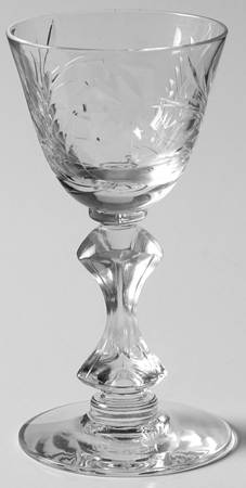 Floral Cordial Glass
