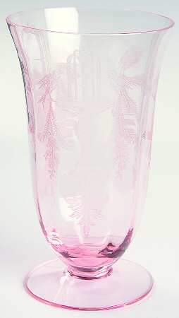 Fontaine Pink 10 Oz Footed Tumbler