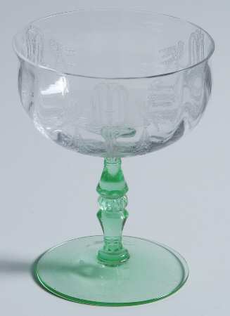 Fontaine Green Clear Sundae Glass