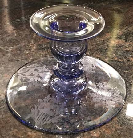 Fontaine All Twilight (Blue) Single Light Candlestick