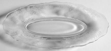 Fuchsia (Etched) 9" Oval Tray