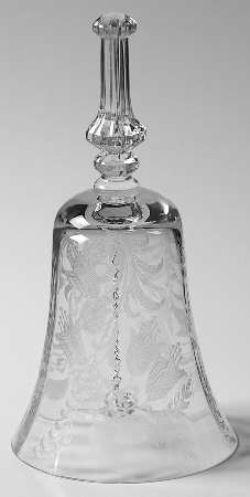 Fuchsia (Etched) Bell Made From Goblet