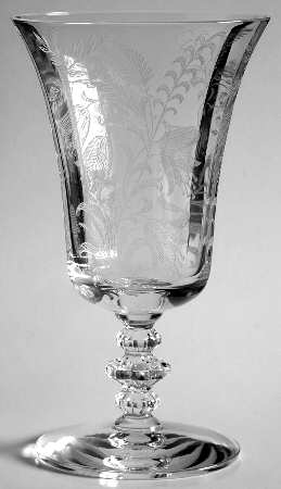 Fuchsia (Etched) Low Water Goblet