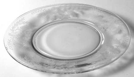 Fuchsia (Etched) Luncheon Plate