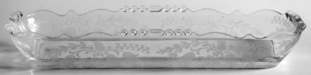Fuchsia (Etched) 10" Oblong Celery