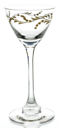 Golden Entwine Cordial Glass
