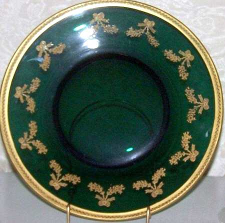Green Bouquet Luncheon Plate