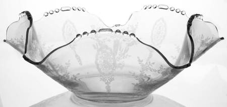 June Night (No Trim) 12" Round Crimped Bowl