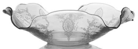 June Night (No Trim) 12" Crimped Floral Bowl