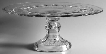 King's Crown-Clear Round Cake Stand