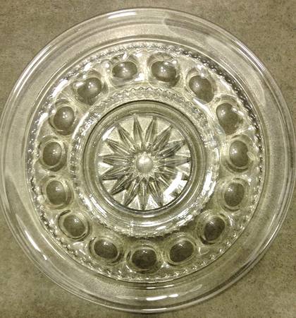 King's Crown-Clear Luncheon Plate